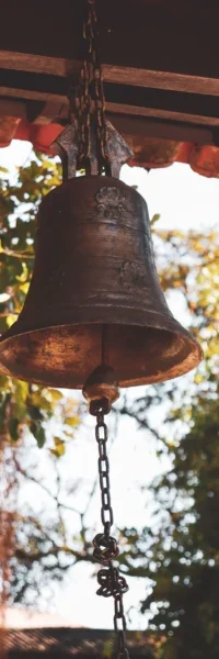 a hanging bell